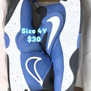 Blue and White Athletic Nike